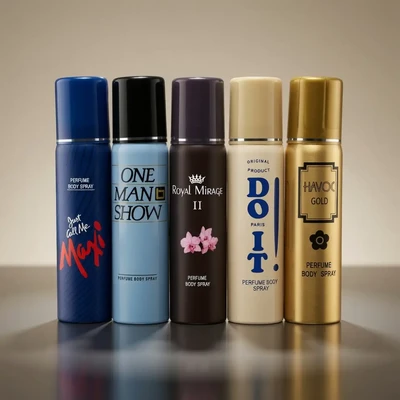 120 ML 5 Pcs Special Body Spray Combo (No Gas)